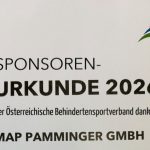 Sponsoren Urkunde Behindertensportverband